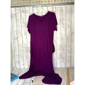 Grandpa mob wife clean girl office fairy core Isaac Leiv Women's Purple Dress